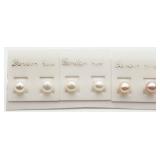 3 Pairs Freshwater Pearl Studs