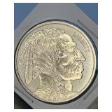 One Troy Ounce .999 Fine Silver Buffalo Round