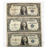 3-1935 Blue Seal $1 Silver Certificates