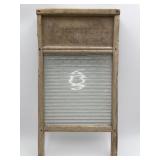 Antique Glass Washboard