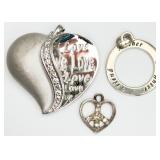 3 Sterling Silver Charms