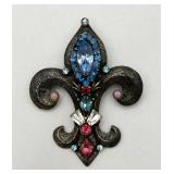 Fancy 'Weiss' Fleur-De-Lis Pin