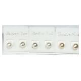 3 Pairs Freshwater Pearl Studs