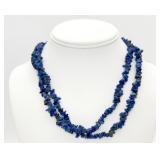 925 Lapis Lazuli Chips 2-Strand Necklace