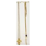 Gold-tone Necklace & Decorative Eyeglass Chain