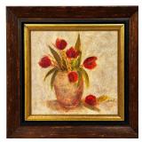 Joyce Combs 'Tulip Essence' Framed Floral Art