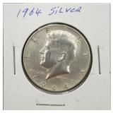 1964 Kennedy 90% Silver Half Dollar