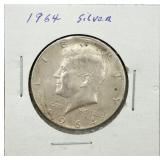 1964 Kennedy 90% Silver Half Dollar