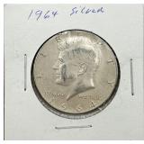 1964 Kennedy 90% Silver Half Dollar