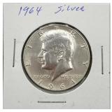 1964 Kennedy 90% Silver Half Dollar