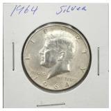 1964 Kennedy 90% Silver Half Dollar