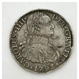 1793 Carolus IIII 8 Reales Replica Coin