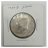 1964-D Kennedy Silver Half Dollar