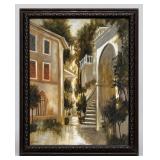 Giovanni Framed Courtyard Scene Wall Art