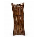 Woven Bamboo Hourglass Decorative Floor Vase
