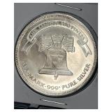 1985 A-Mark One Troy Ounce .999 Pure Silver Round