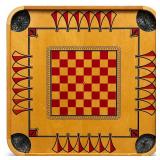 Vintage Carrom Checkerboard Game Board 28.5'