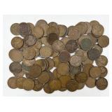 100 Early Wheat Pennies