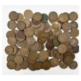 100 Early Wheat Pennies