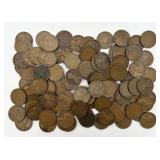 100 Wheat Pennies, 1909-1948