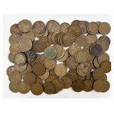 100 Wheat Pennies, 1909-1948