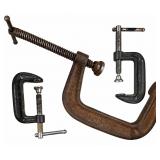 3-Pc C-Clamp Lot - Brink & Cotton 4' + 2'