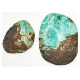 2 Chryscolla Cabochon Stones