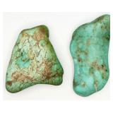 2 Natural Nevada Turquoise Stones