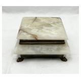 Vintage Alabaster Trinket Box