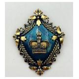Large Vintage Armoral Style Pin