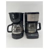 2 Compact Automatic Drip Coffee Machines