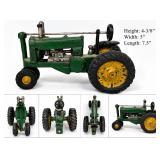 Vintage Cast Iron Toy Farm Tractor