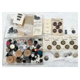 Tray of Buttons, Beads, Sequins & Sewing Items