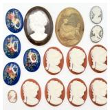 Mix of Molded Cameo Cabochon