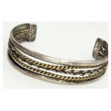 Sterling Silver Mexico Cuff Bracelet