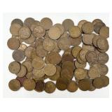 100 Early Wheat Pennies