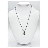 Sterling Silver Diamond Necklace