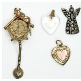3 Pendants & 1 Pin/Brooch