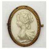 Antique Cameo Pin