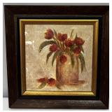 Joyce Combs 'Tulip Essence' Framed Floral Art
