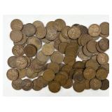 100 Early Wheat Pennies