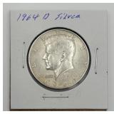 1964-D Kennedy Silver Half Dollar