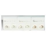 3 Pairs Freshwater Pearl Studs