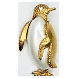 Rare VTG Trifari Penguin Pin/Brooch