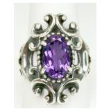 Sterling Silver Amethyst Ring
