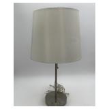 Contemporary Brushed Metal Stick Table Lamp