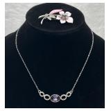 New Necklace & Flower Pin