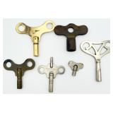 6 VTG Wind-up Clock Keys