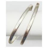 Pair of Silver-tone Bangles