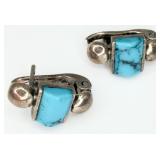 925 Turquoise Pierced Earrings